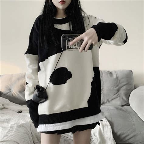 oversized knitted korean sweaters.